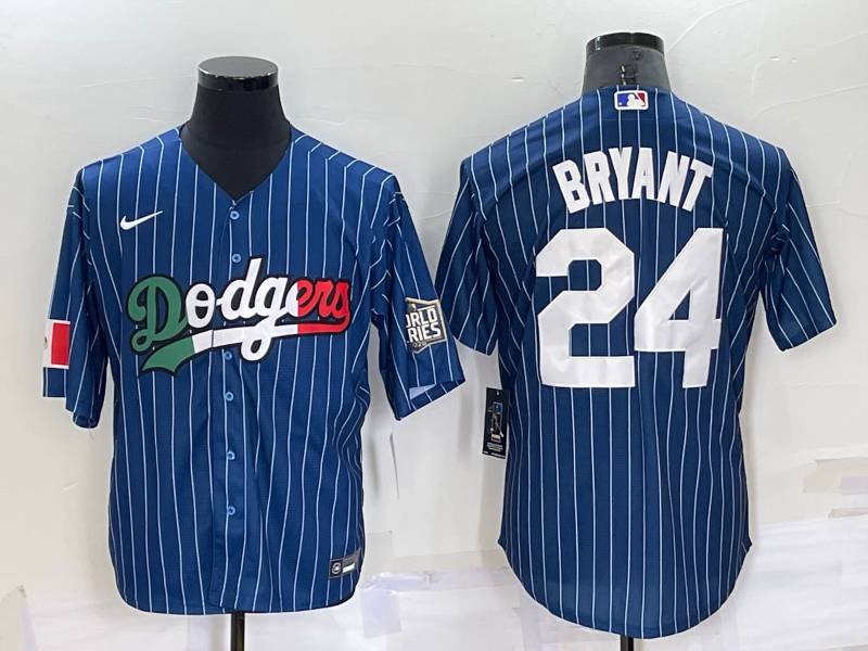 Men's Los Angeles Dodgers #24 Kobe Bryant Navy Mexico World Series Cool Base Stitched Baseball Jersey Men's Los Angeles Dodgers #24 Kobe Bryant Navy Mexico World Series Cool Base Stitched Baseball Jersey